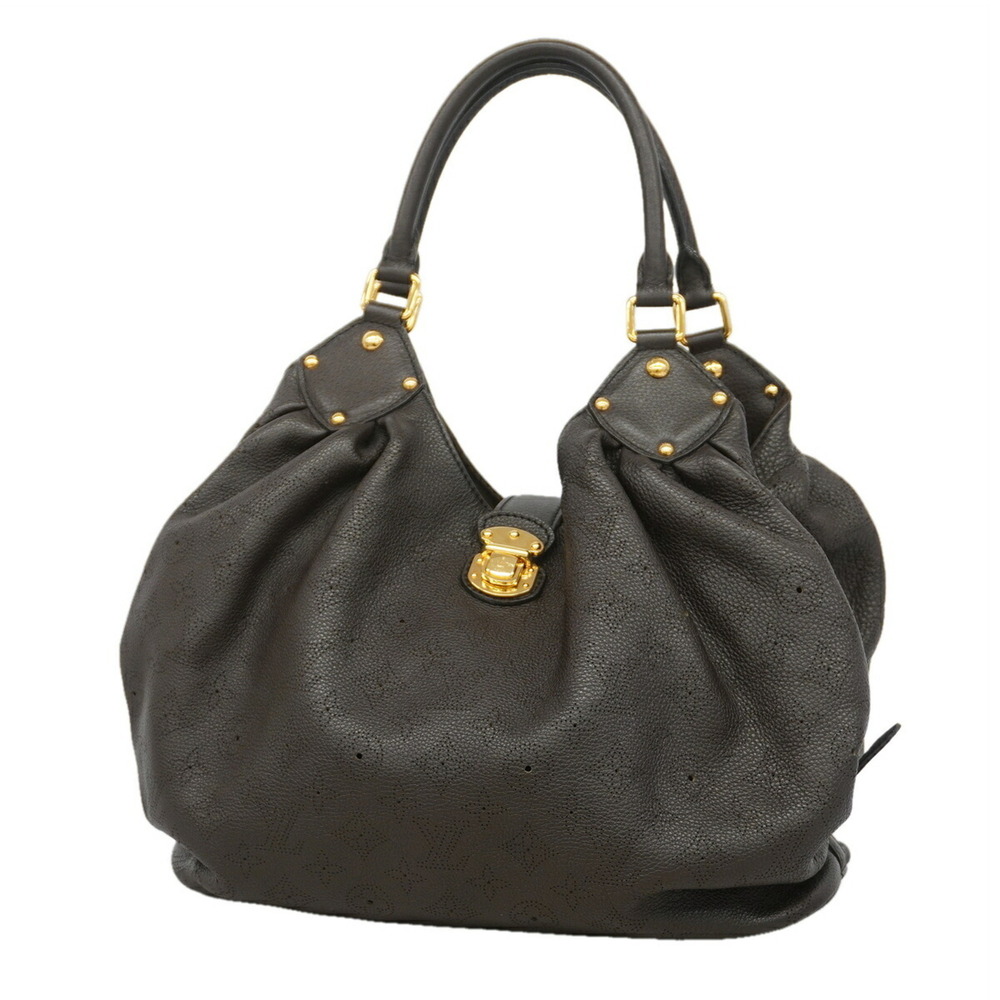 Louis Vuitton Mahina Tote Bag, L, M95975, Chocolate (Women's)
